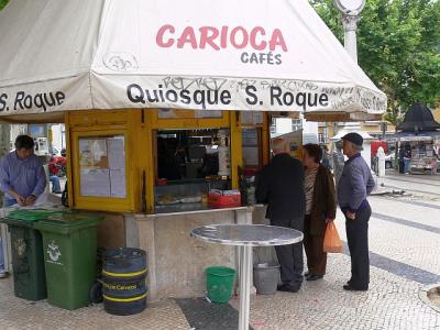 bier bij de kiosk
